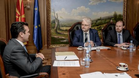 President of the CPT discusses dire situation in prisons with Prime Minister Zaev in Skopje