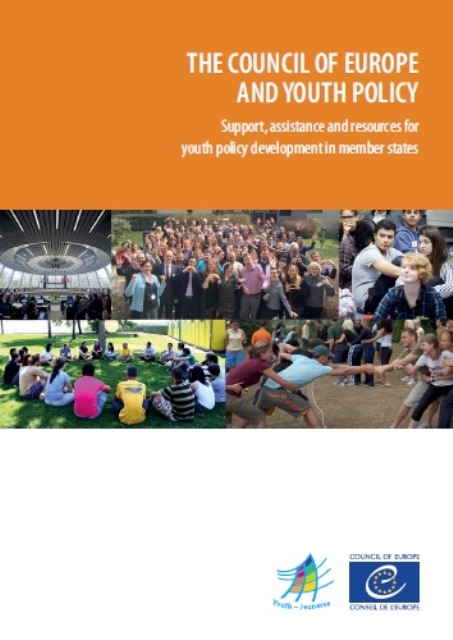 Page de couverture de la publication "Le Conseil de l'Europe et la politique de jeunesse"