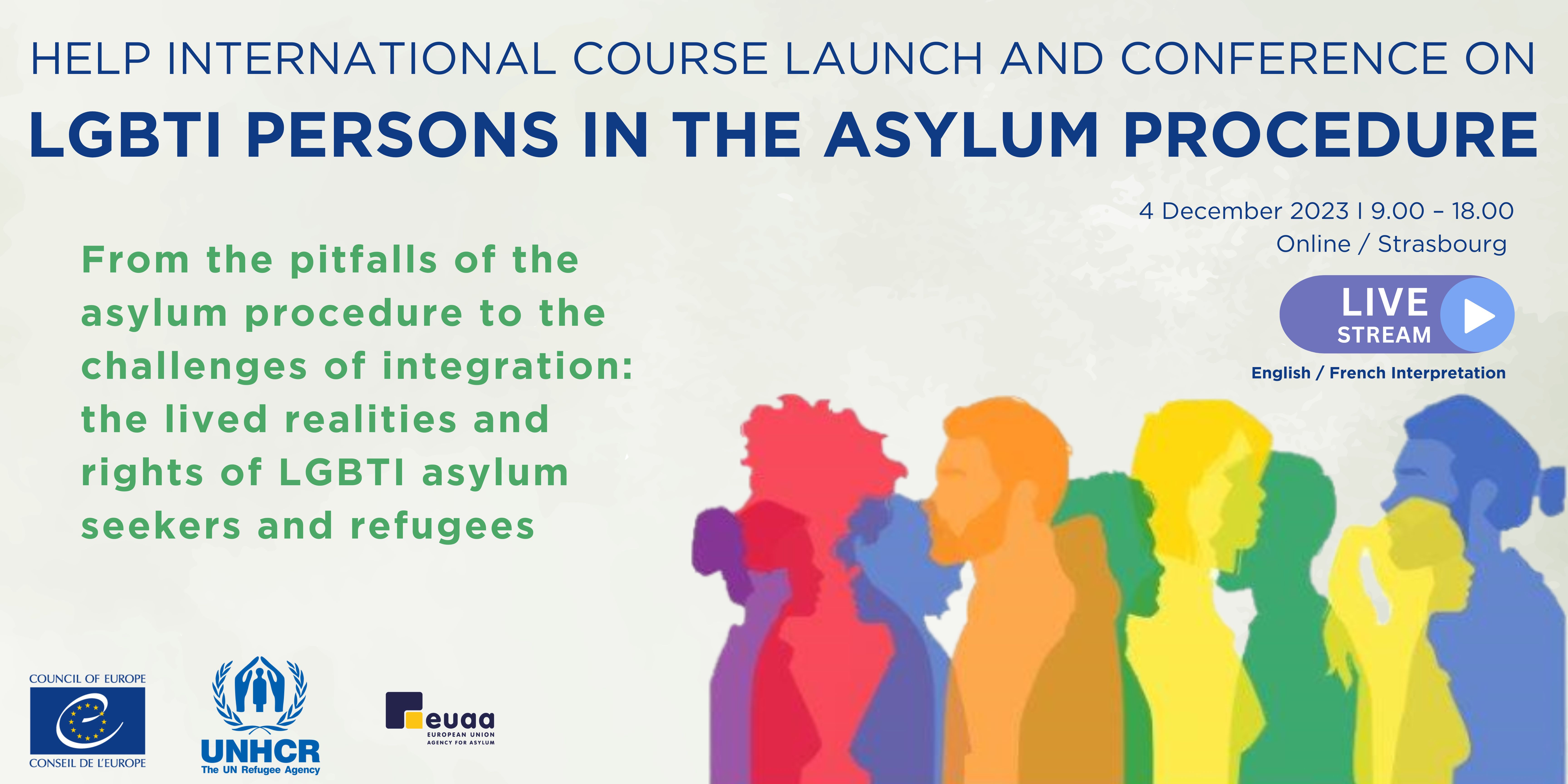 Lancement du cours international HELP et conférence sur les personnes LGBTI dans la procédure d'asile, 4 décembre 2023