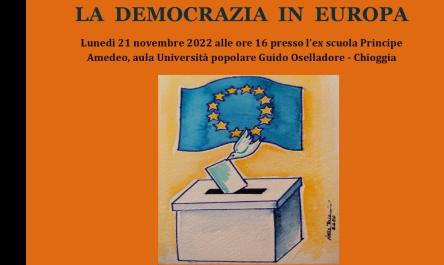 Talking about democracy in Europe in Chioggia