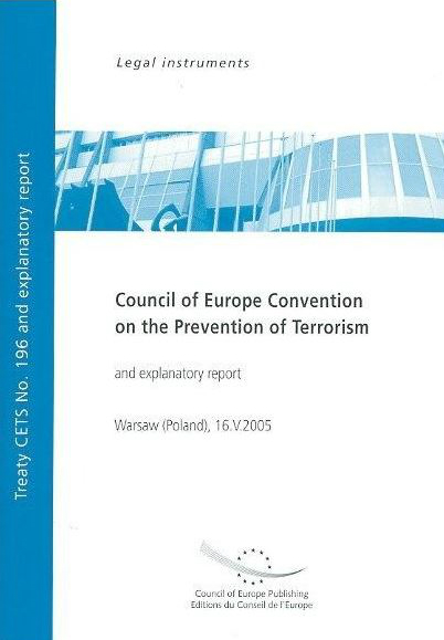 Convention du Conseil de l’Europe pour la prévention du terrorisme