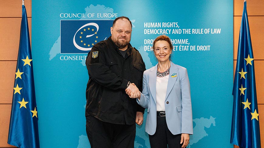 Генеральный секретарь встретилась с председателем парламента Украины