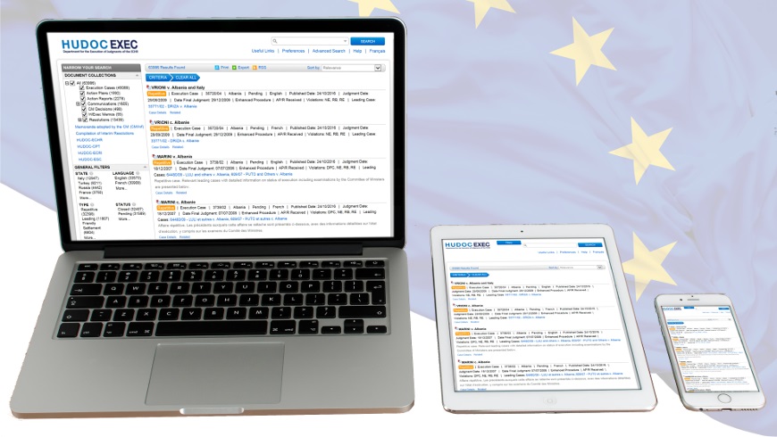 Neue Suchmaschine zur Verfolgung der Umsetzung von Urteilen des Europäischen Menschenrechtsgerichtshofs