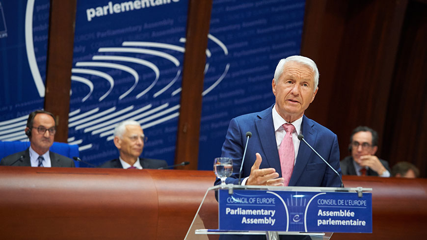 Secretary General Jagland says PACE must be seen to act with “One hundred per cent integrity”