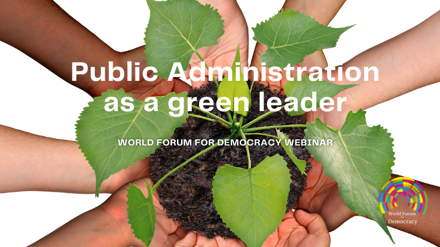 Webinar: Public Administration as a green leader