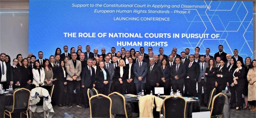 Judicial dialogue, increased lawyers’ capacities discussed at launching event of new project to support the Constitutional Court of Kosovo*