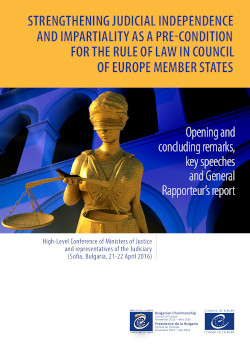 Council of Europe Plan of Action on Strengthening Judicial Independence and Impartiality (2016)