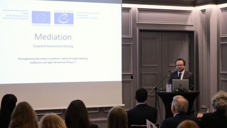 Closing event for the Council of Europe / European Union co-operation project on legal aid and mediation