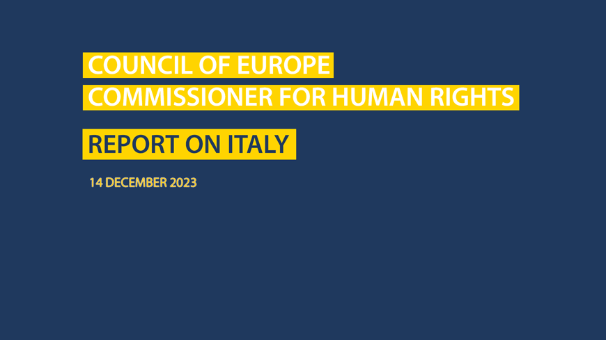 Italy should improve legislation and practice on migration and asylum, women’s rights and gender equality