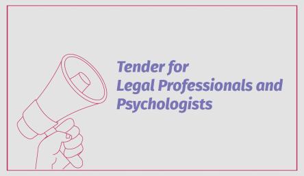 Call for tender: Legal Professionals and Psychologists
