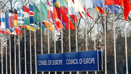 The 47 flags of the Council of Europe