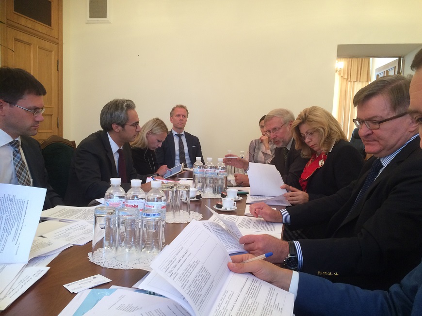 Working visit to Kyiv delegation of experts of the Venice Commission of the Council of Europe and OSCE / ODIHR on preparing a joint opinion on the draft law 
