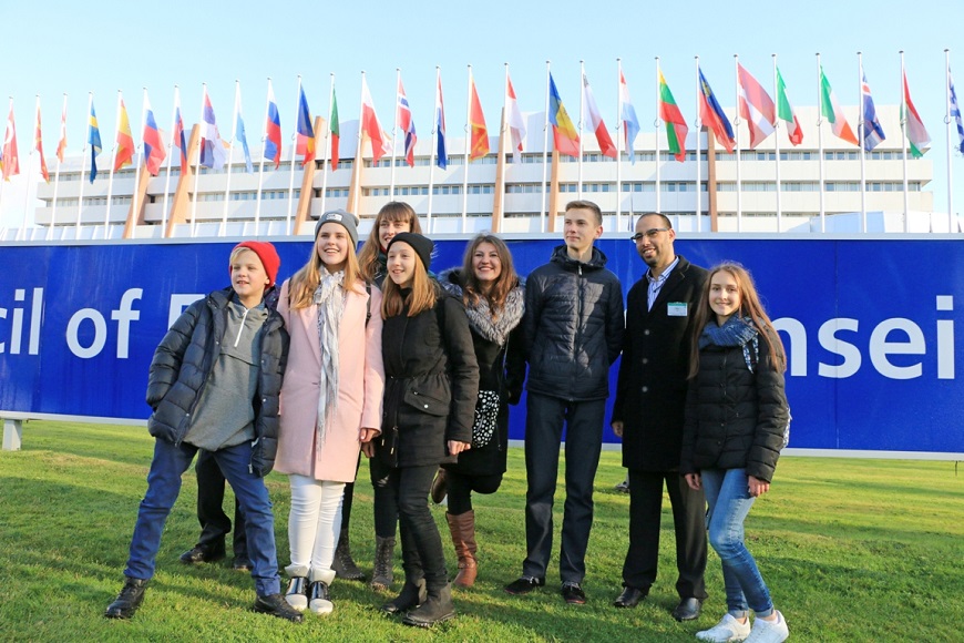 Команди-переможці номінації «Місцеве самоврядування – це ми!» міжнародного дитячого телефестивалю «ДИТЯТКО» відвідали Раду Європи