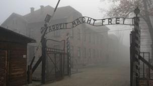 Auschwitz-Birkenau concentration camp - entrance gate
