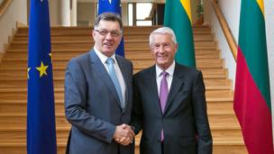 Secretary General Thorbj&oslash;rn Jagland on official visit to Lithuania