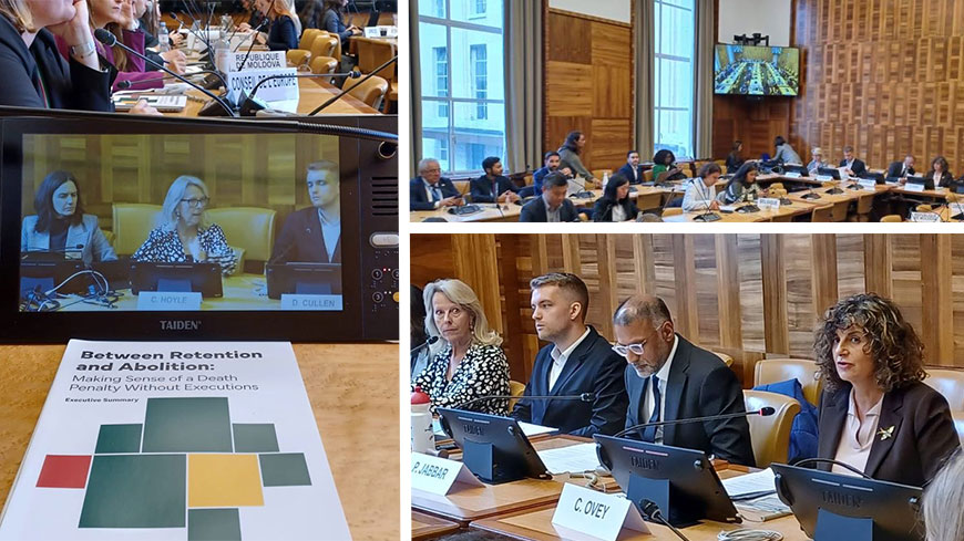 Side-event to the 60th session of the United Nations Human Rights Council – Launch of the report "Between retention and abolition: making sense of a death penalty without executions"