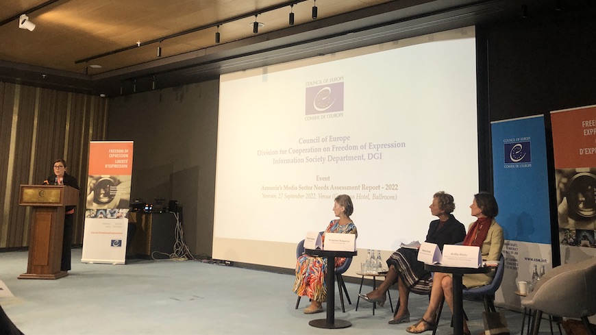 Armenia’s Media Sector Needs Assessment Report presented at public Event in Yerevan