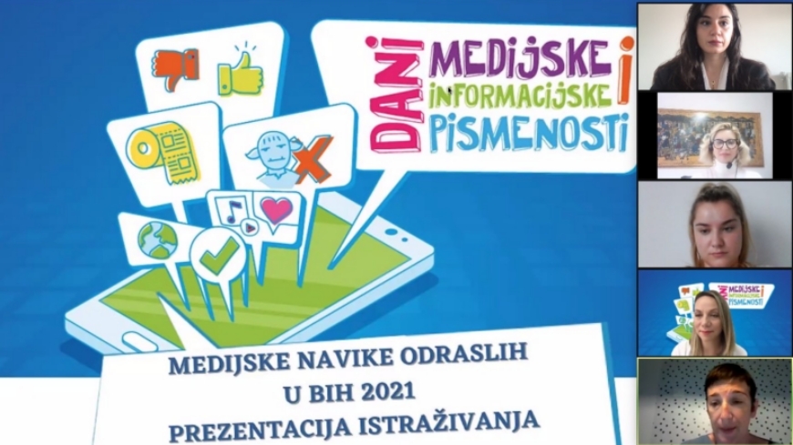 Présentation d'une étude sur les habitudes médiatiques des adultes en Bosnie-Herzégovine