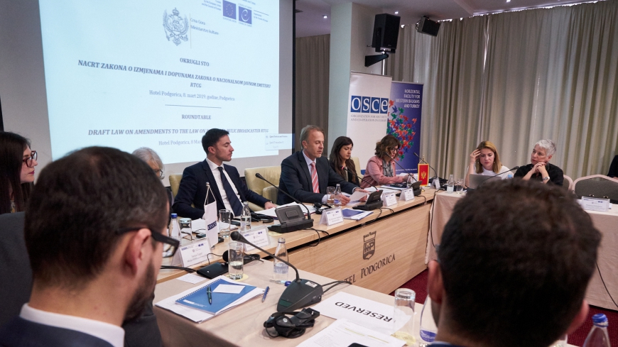 Roundtable on the Draft Law on Amendments to the Law on National Public Broadcasting Radio-Television of Montenegro (RTCG)