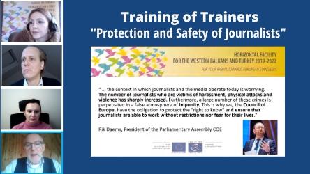 JUFREX2: Training of trainers on Protection and Safety of Journalists