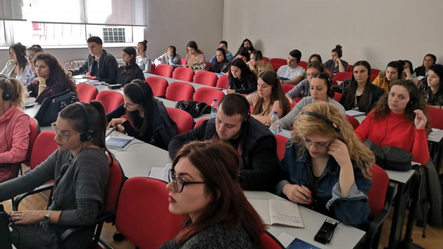Conférence à Podgorica, Monténégro sur « La liberté d'expression – les droits et les responsabilités des journalistes en accord avec la Convention européenne des droits de l'homme »