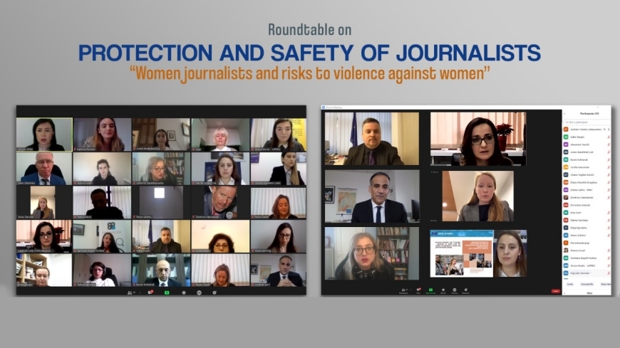 Roundtable on protection and safety of journalists ‘‘Women journalists and risks to violence against women’’