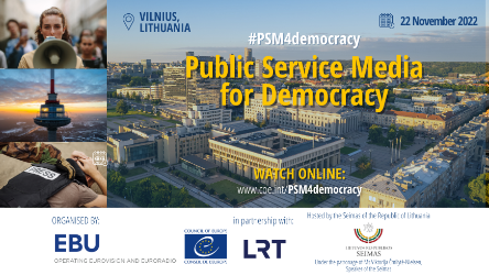 Suivez en direct la conférence "Les médias de service public pour la démocratie"