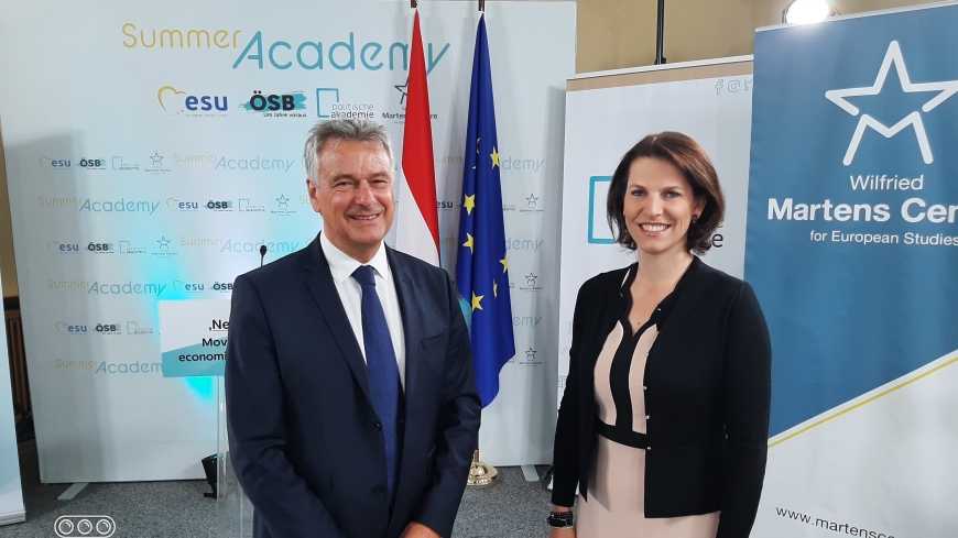 Opening the conference with Austrian Federal Minister for the EU and Constitution