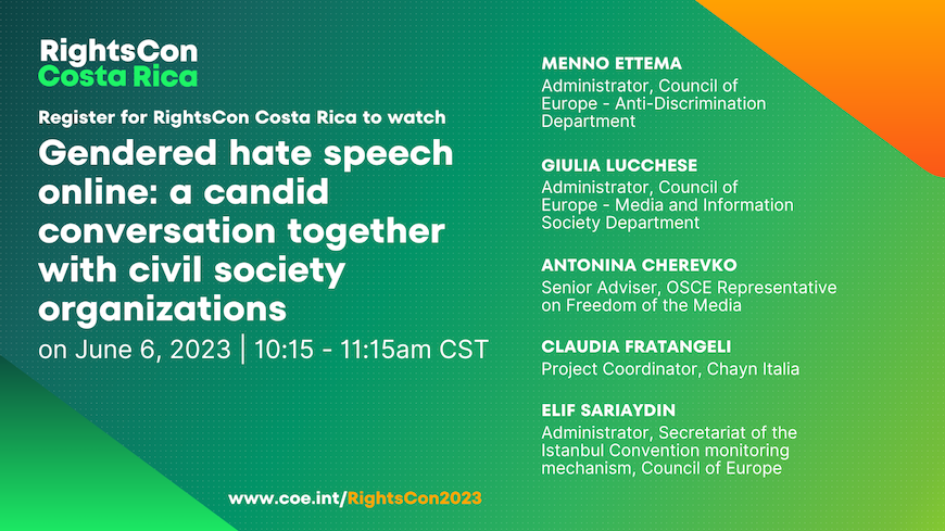 Le Conseil de l'Europe à RightsCon 2023 au Costa Rica