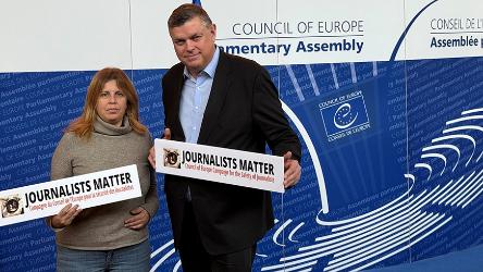 The Parliamentary Assembly of the Council of Europe recommends that member States strengthen support to safe and free journalism and to engage in the Campaign for the Safety of Journalists - Journalists Matter