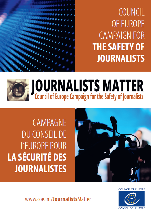 Leaflet: Council of Europe Campaign for the Safety of Journalists