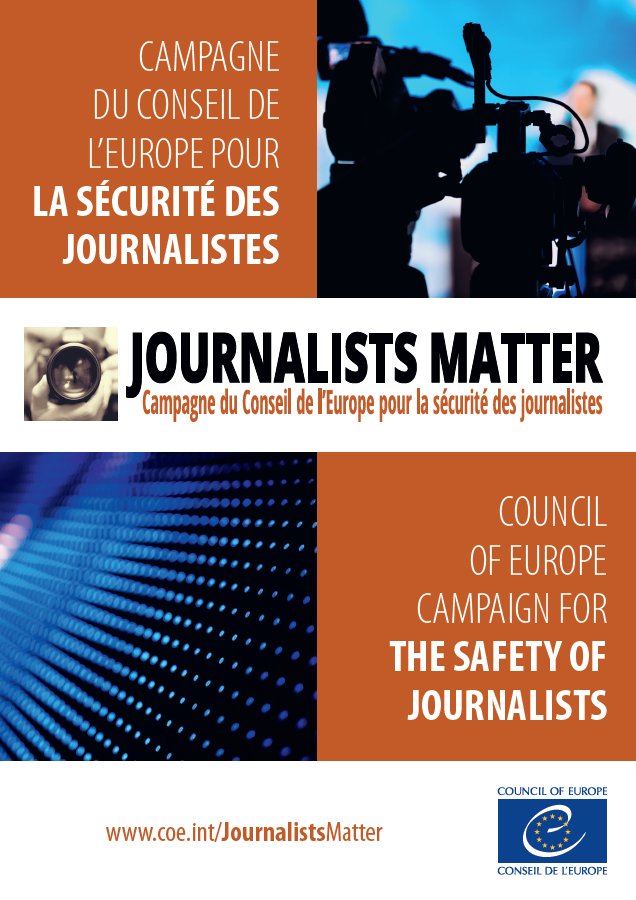 Brochure: Campagne du Conseil de l’Europe pour la Sécurité des Journalistes