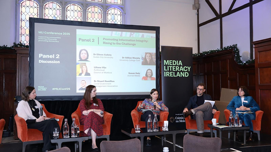 The Audiovisual Council of Moldova shares experiences during the Annual Media Literacy Conference in Dublin
