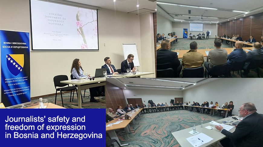 Working meeting held in Konjic to advance journalists' safety and freedom of expression in Bosnia and Herzegovina