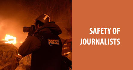 Safety of journalists - addressing challenges
