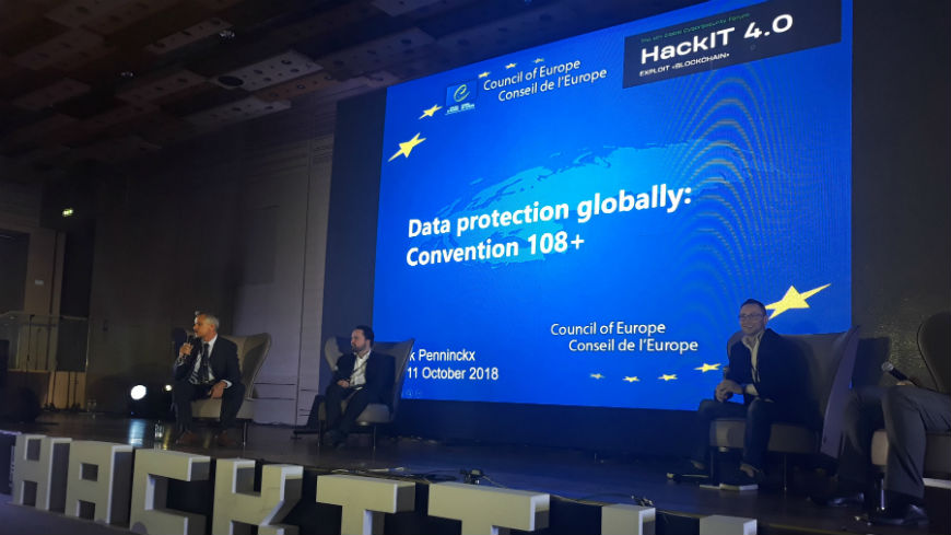 Convention 108+ presented at the 4th Global Cyber Security Forum HackIT in Kyiv
