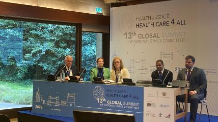 13th Global Summit of National Ethics Committees - health literacy and children’s participation in decisions concerning their health