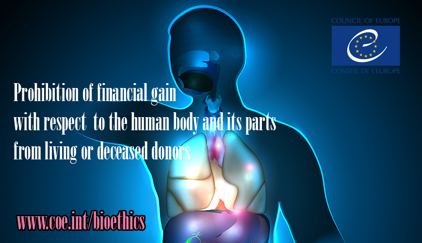 Organ and tissue donation: A guide to better understand the principle of prohibition of financial gain
