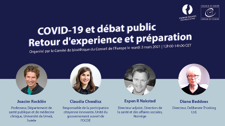 Webinaire : COVID-19 et débat public - Retour d'expérience et préparation