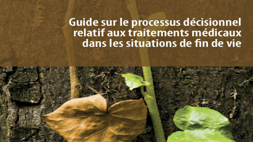 Conférence de lancement du Guide sur le processus décisionnel relatif au traitement médical dans les situations de fin de vie
