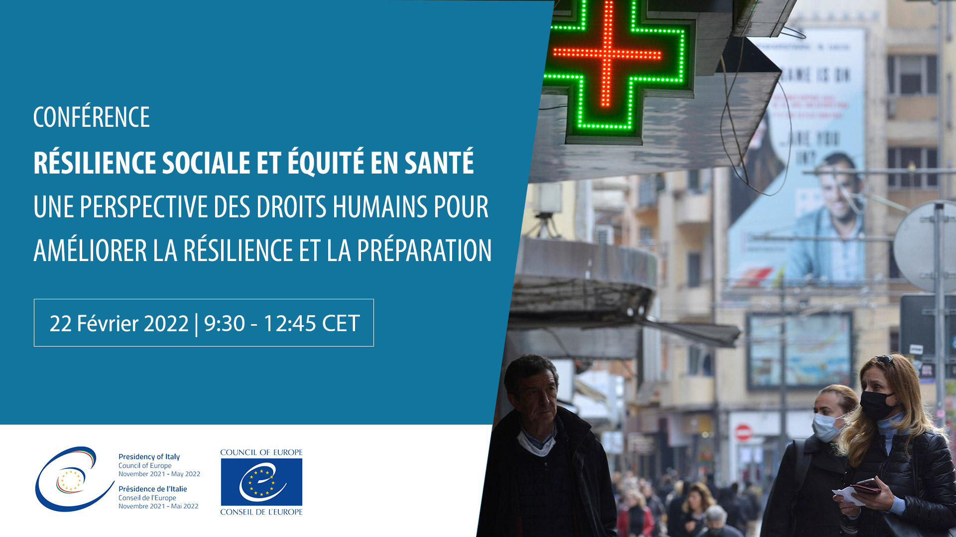 Conférence sur la résilience sociale et l'équité en santé : Une perspective des droits humains pour une meilleure résilience et préparation