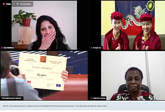 2020 Václav Havel Prize awarded to Saudi women’s rights activist Loujain Alhathloul