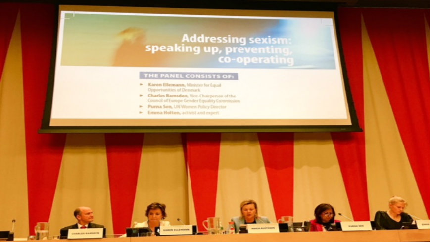 Council of Europe event at CSW on « Addressing sexism: speaking up, preventing, co-operating »