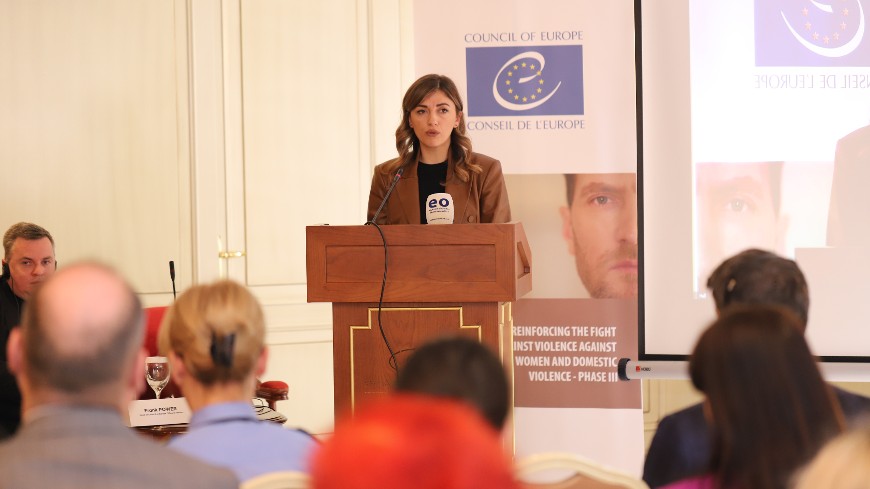 Conférence "Briser le cycle de la violence - programmes pour les auteurs de violence domestique" à Pristina