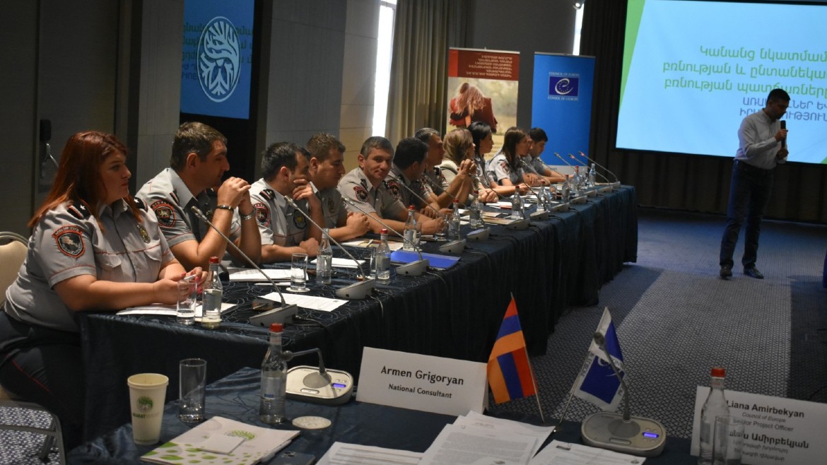 Armenian Police officers trained on combating violence against women and domestic violence