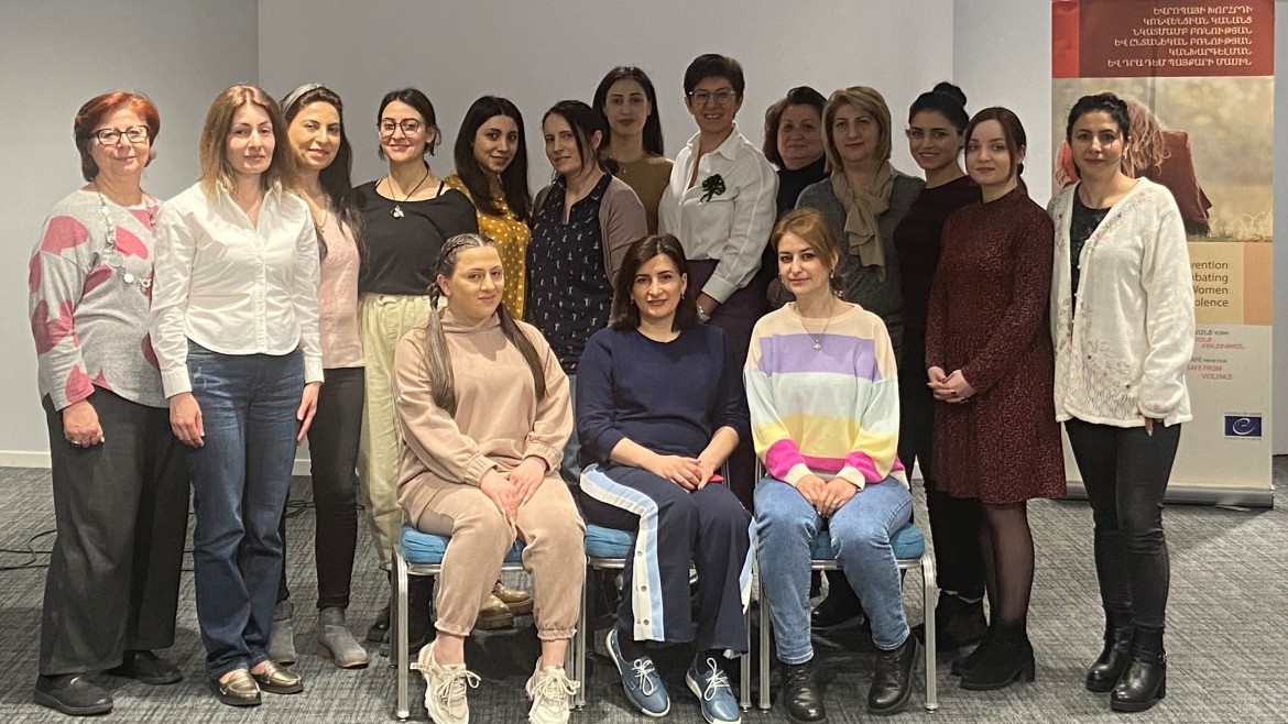 Social workers of domestic violence victims support centres equipped with knowledge and skills to support victims of domestic violence in Armenia