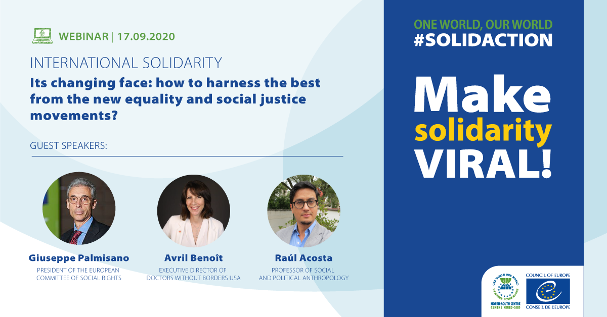 The President of the European Committee of Social Rights speaks at the first North-South Centre #Solidaction Campaign Webinar