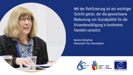 60 ans de la Charte sociale européenne, 25 ans de la Charte sociale révisée - le rôle de l'Allemagne dans le processus de renouvellement