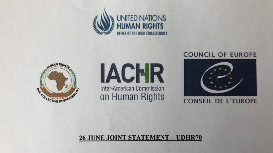Joint statement on the occasion of the “United Nations International Day in Support of Victims of Torture”