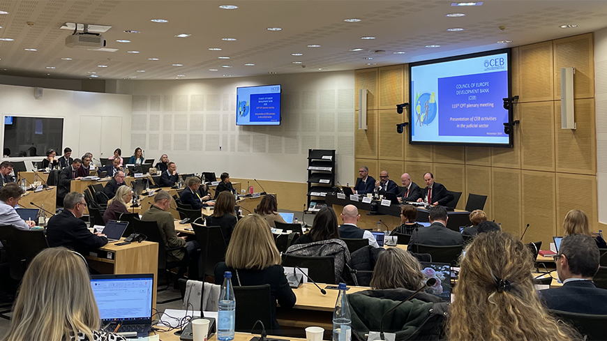 La session plénière du CPT adopte cinq rapports de pays et tient un échange de vues avec la Banque de développement du Conseil de l'Europe